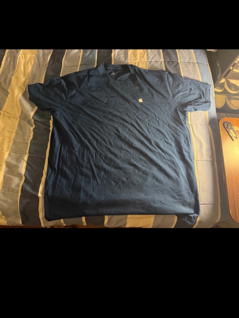 2015+ Apple employee navy shirt w/ small logo